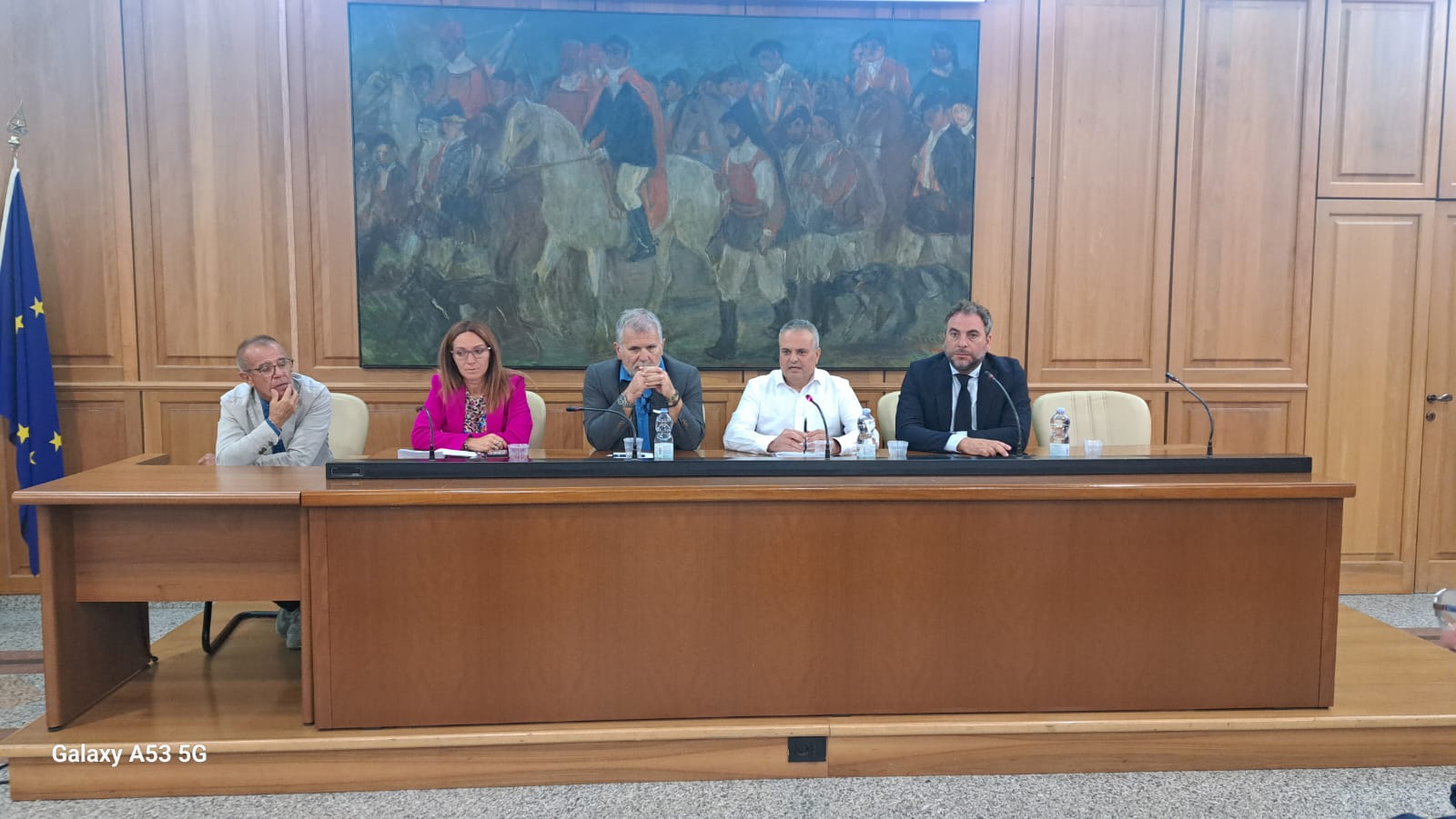 La Conferenza socio sanitaria, da sinistra: Cocco, Fundoni, Bartolazzio, Soletta, Sensi