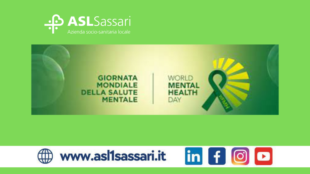 La Asl n.1 aderisce alla Giornata mondiale della salute mentale